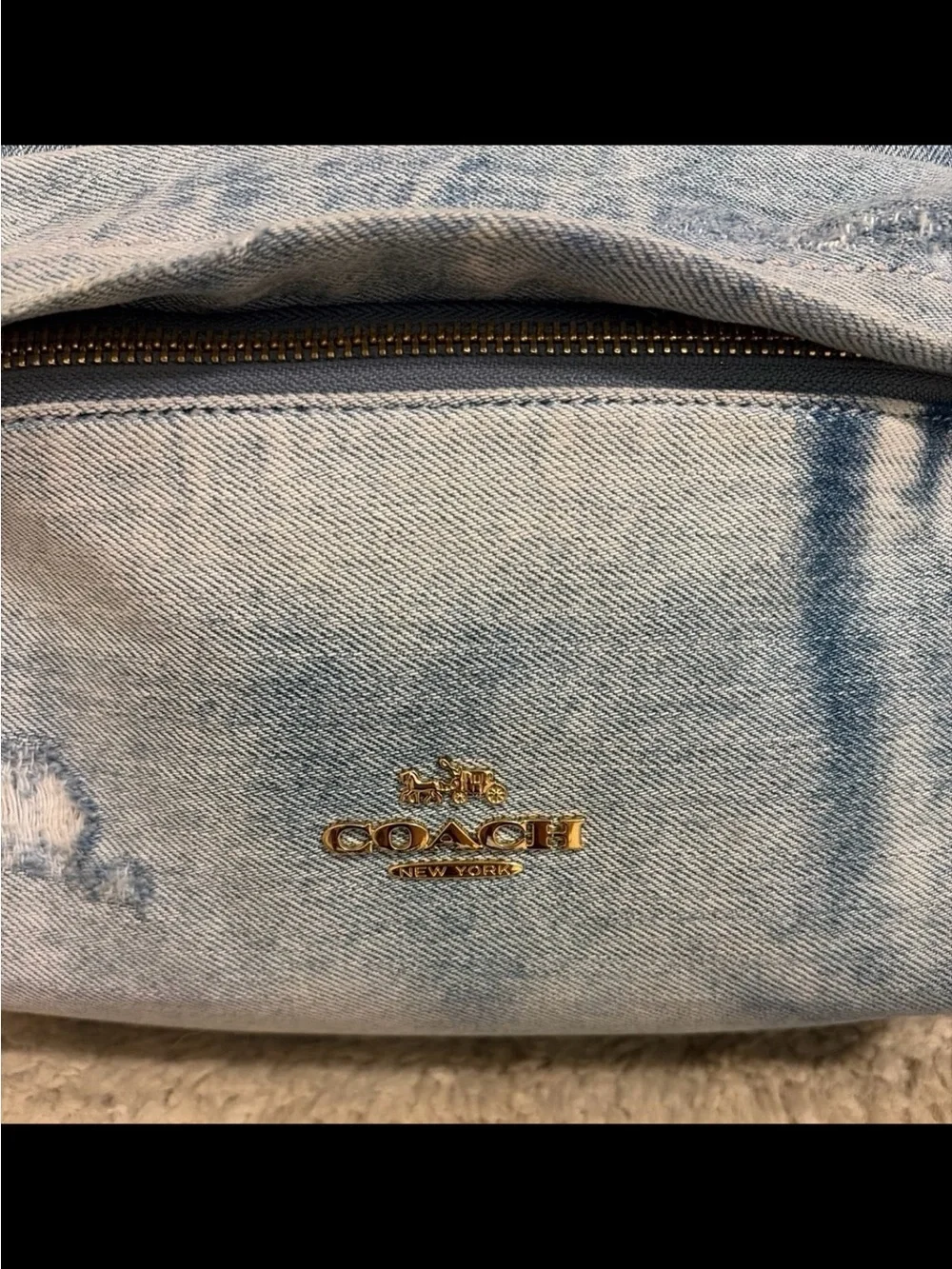 Coach Taylor Small Backpack in Loved Denim Blue